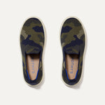 The Kids Sneaker in Spruce Camo shown from the top.