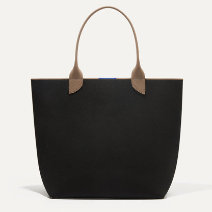 PLP |The Lightweight Tote in Black Portobello shown from the front.