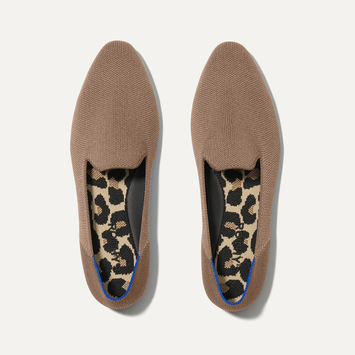 The Almond Loafer in Portobello shown from the top.