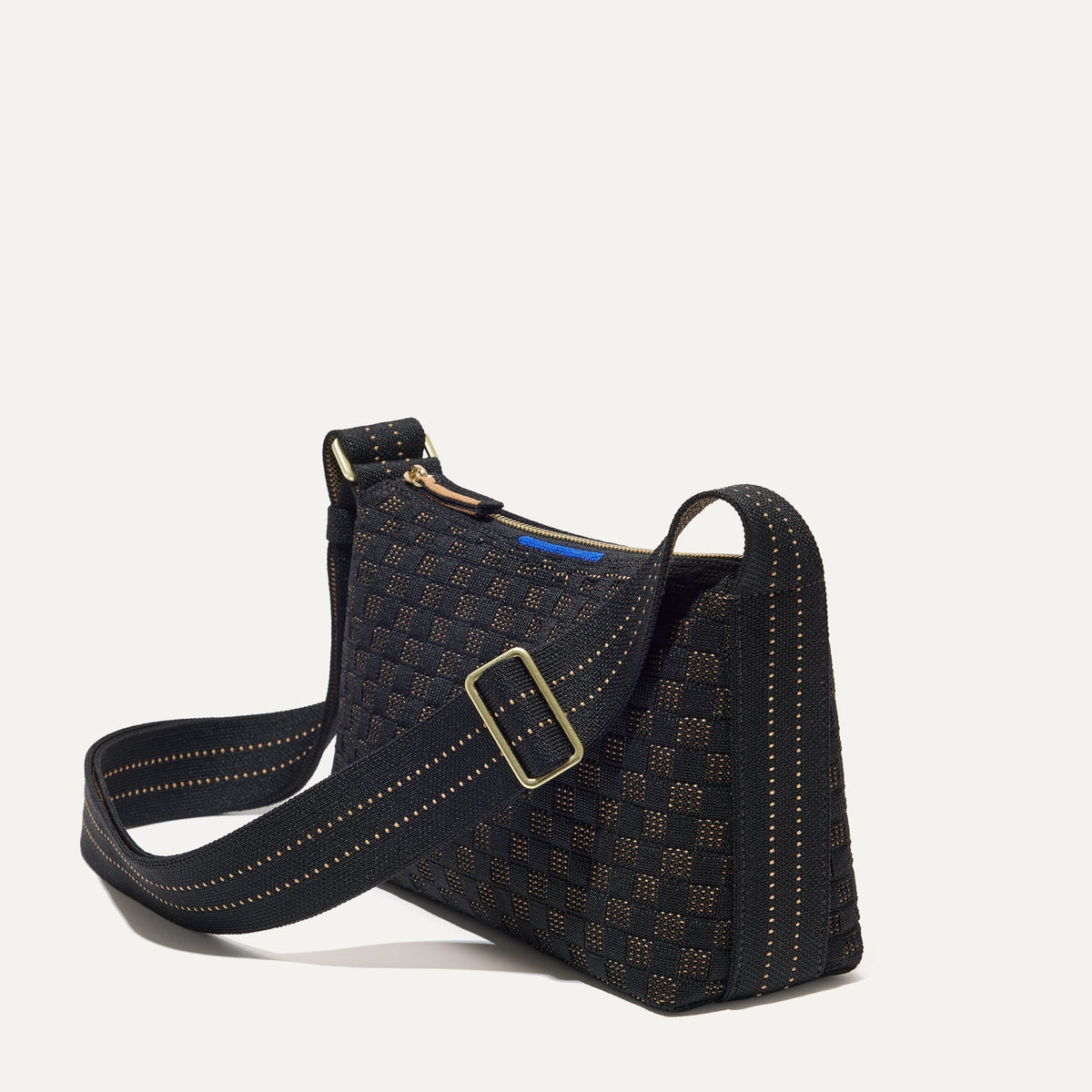 The Casual Crossbody in Night Song, shown from the side at an angle.