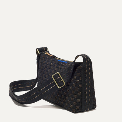 The Casual Crossbody in Night Song, shown from the side at an angle.