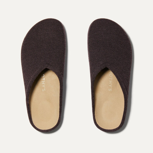 The Casual Clog in Chestnut shown from the top.