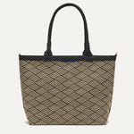 PLP |The Lightweight Zip Tote in Polar Zig Zag shown from the front.