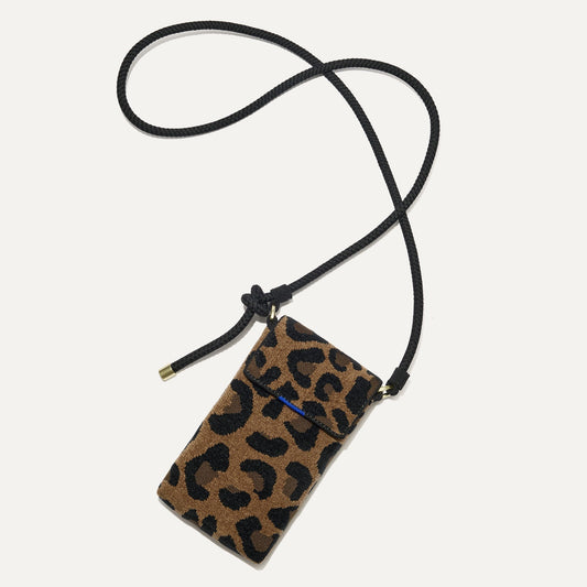 The ReVelvet™ Phone Crossbody in ReVelvet™ Cat shown from above.