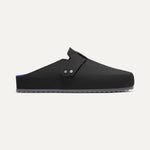 side | The Men's Clog in Soft Black shown from the side.