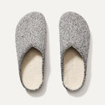 The Cozy Clog in Cookies and Cream Bouclé shown from the top.