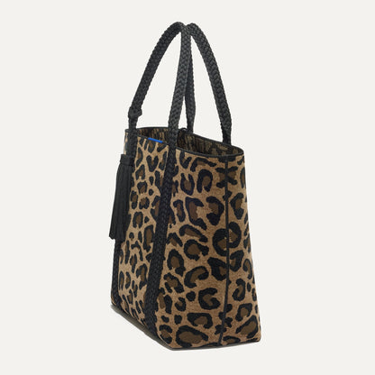 The ReVelvet™ Lightweight Tote in ReVelvet™ Cat shown in diagonal view.