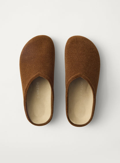 PLP |The Casual Clog in ReVelvet™ Russet shown from the top.