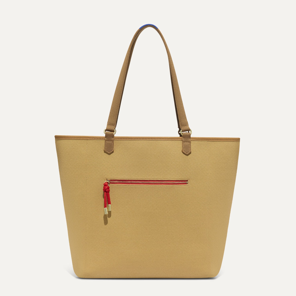 Overlay::Two looks in one! Just flip it inside out to wear the Tan side. | Alt::The Two-Way Tote in Sienna shown from reversible side.