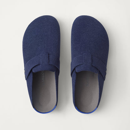 The Men's Clog in ReVelvet™ Deep Navy shown from the top.