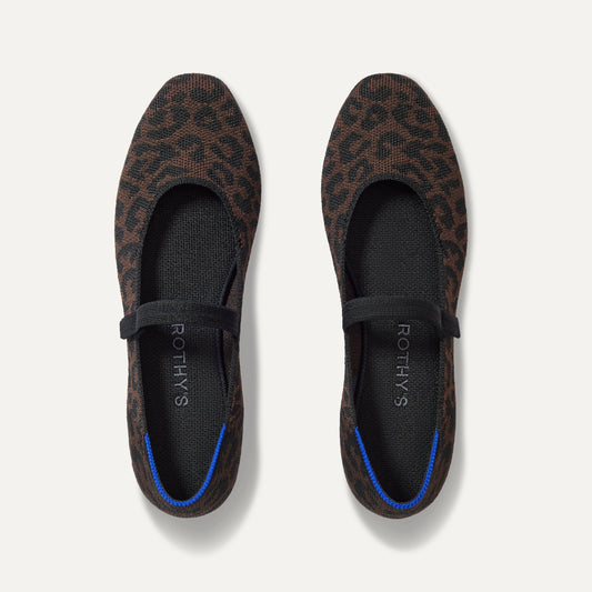 The Square Mary Jane in Classic Cheetah shown from the top.